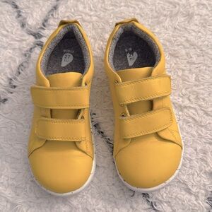 Bobux Grass Court Trainer sneakers - yellow - toddler size 10